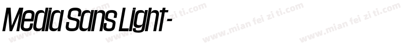 Media Sans Light字体转换